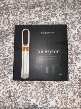 AirStyler Multi-Function Hair Tool — White and Rose Gold